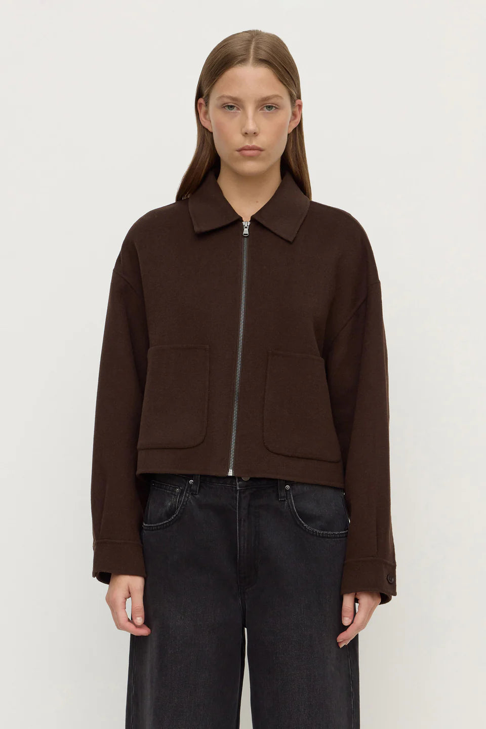 Dallas Wool Jacket | Dark Choc