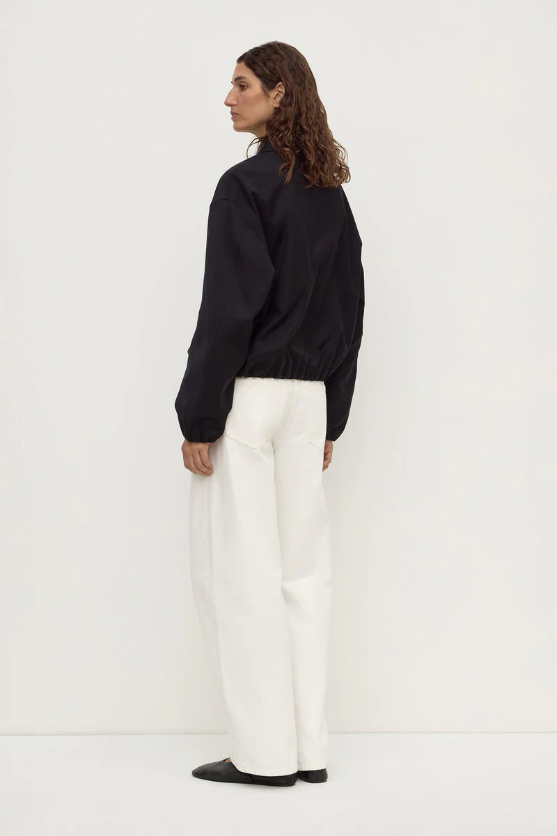 Danielle Wool Bomber Jacket | Black