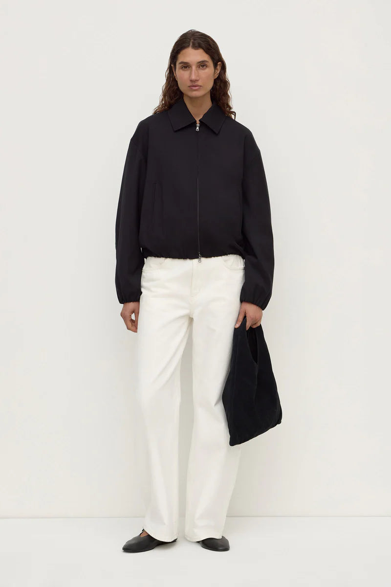 Danielle Wool Bomber Jacket | Black