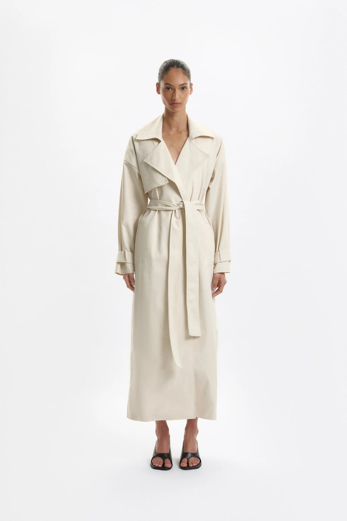 Ares Duster Coat | Ecru
