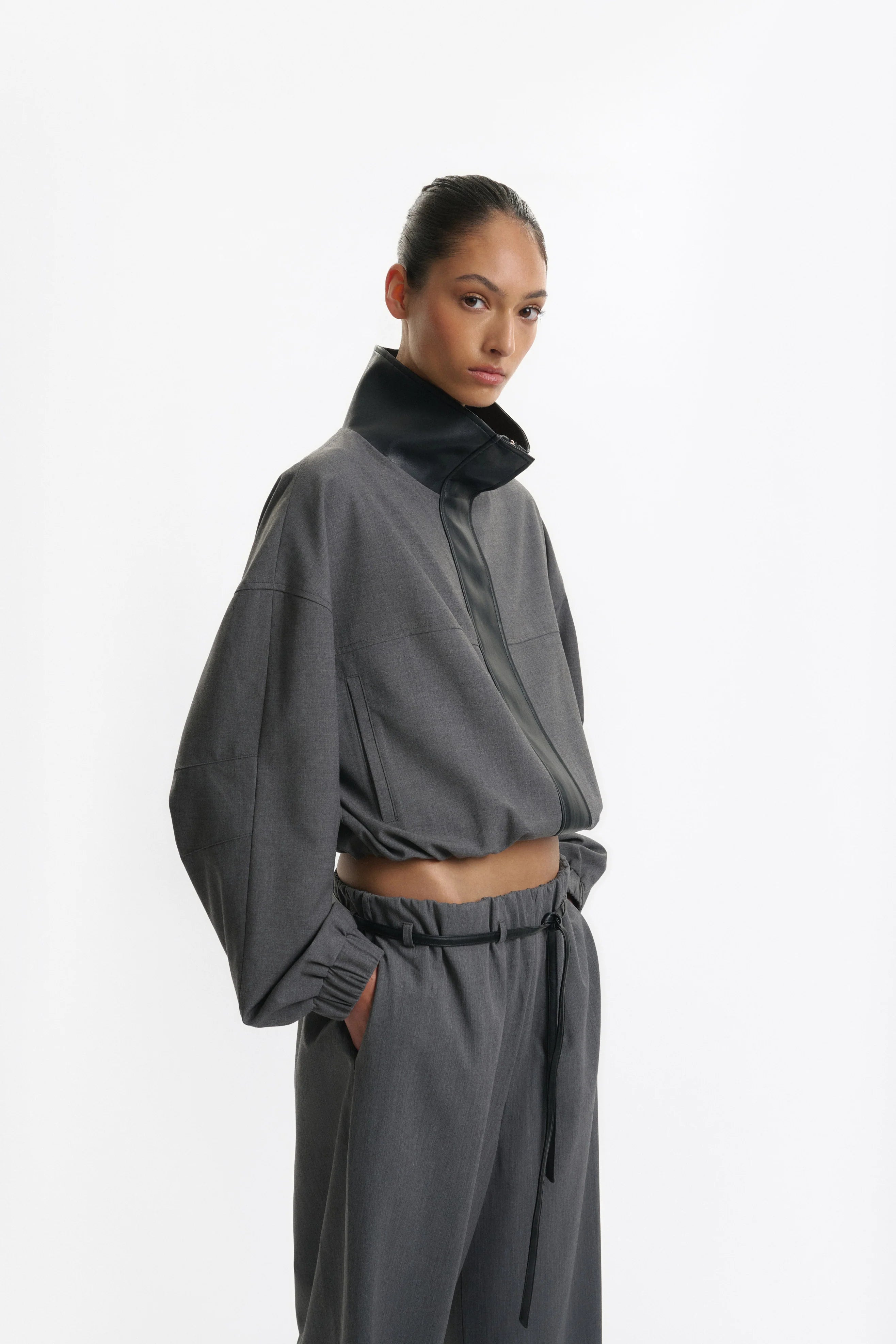 Tove Bomber | Charcoal Black