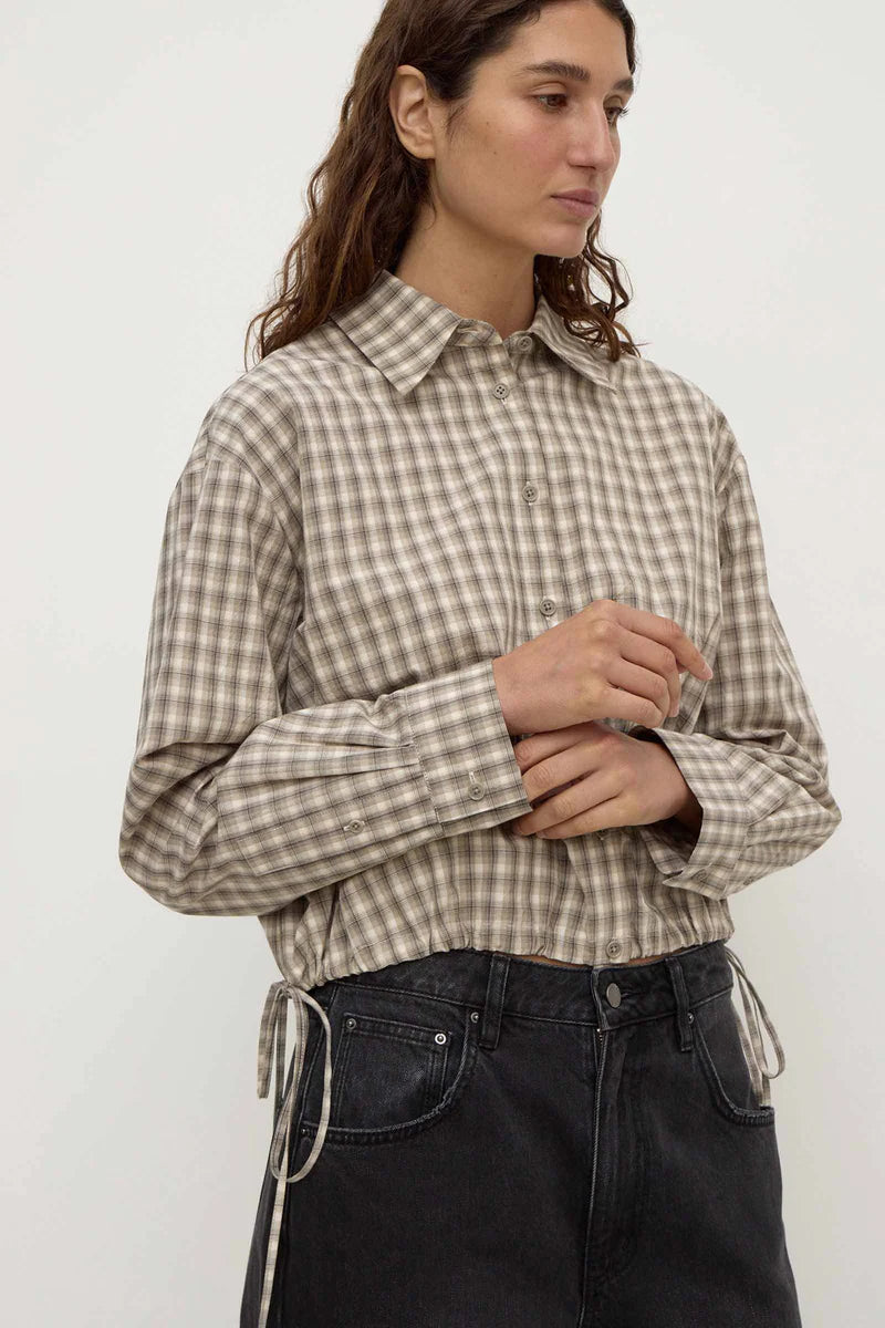 Eddie Check Shirt | White/Grey