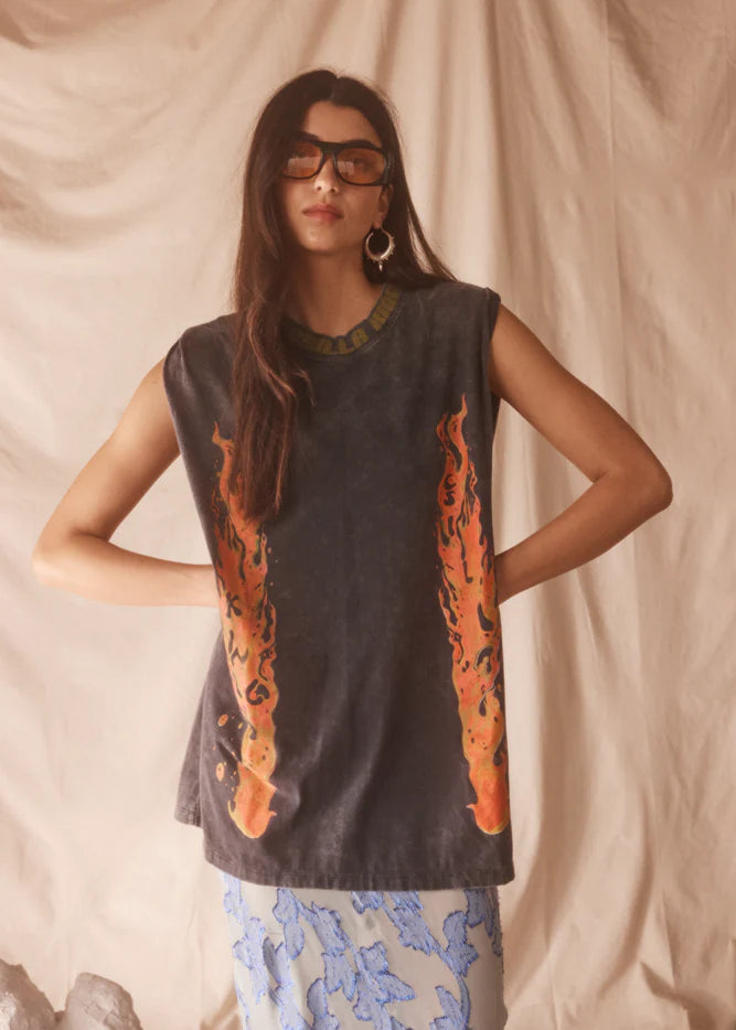 Flaming Band Tank