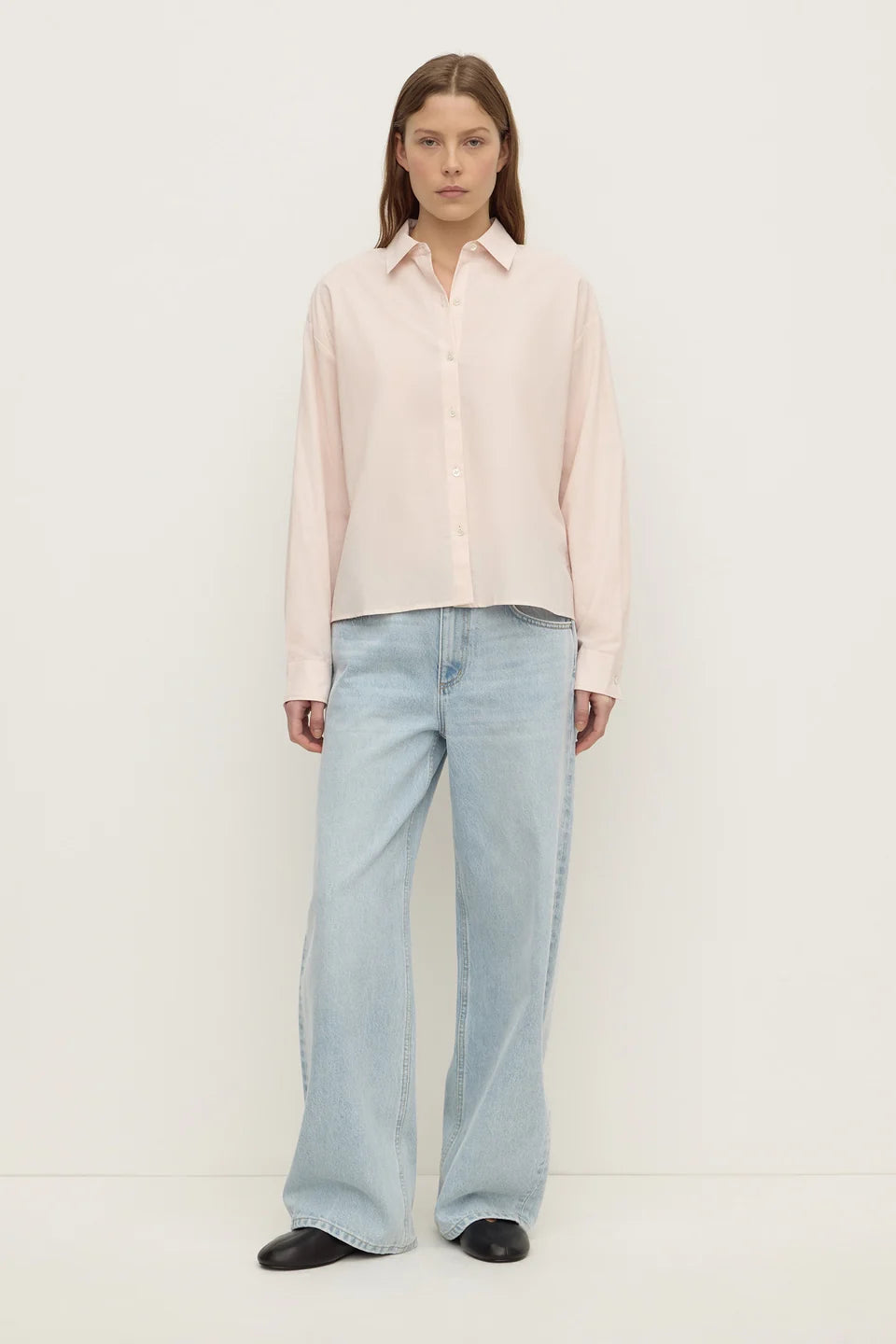 Frankie Cotton Shirt | Soft Rose