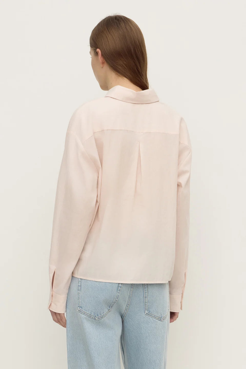 Frankie Cotton Shirt | Soft Rose