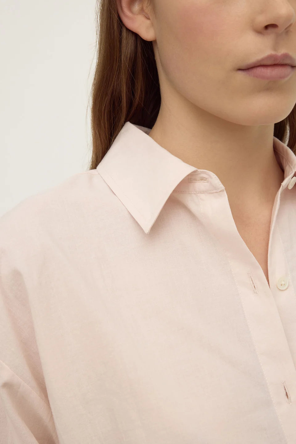 Frankie Cotton Shirt | Soft Rose