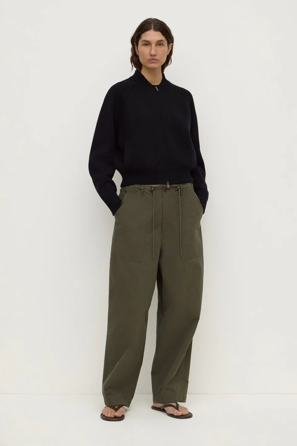 Gigi Utility Pant | Dark Military