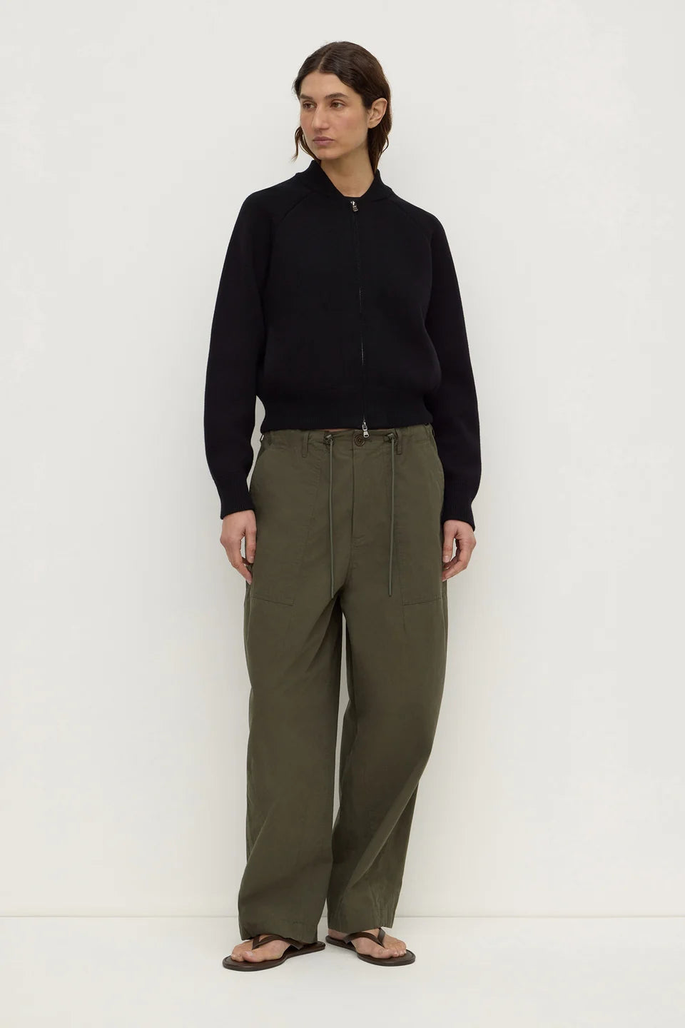 Gigi Utility Pant | Dark Military
