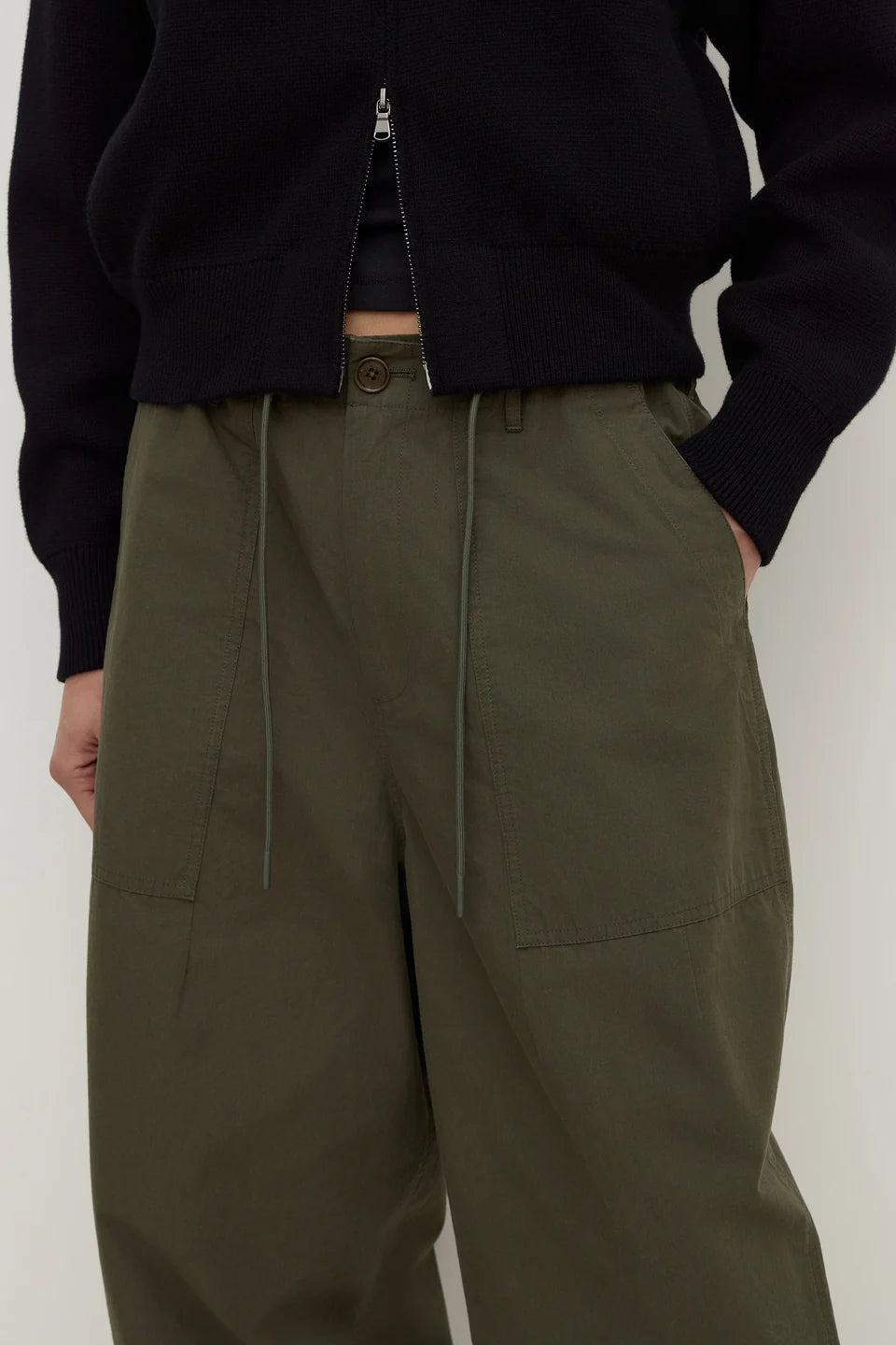 Gigi Utility Pant | Dark Military