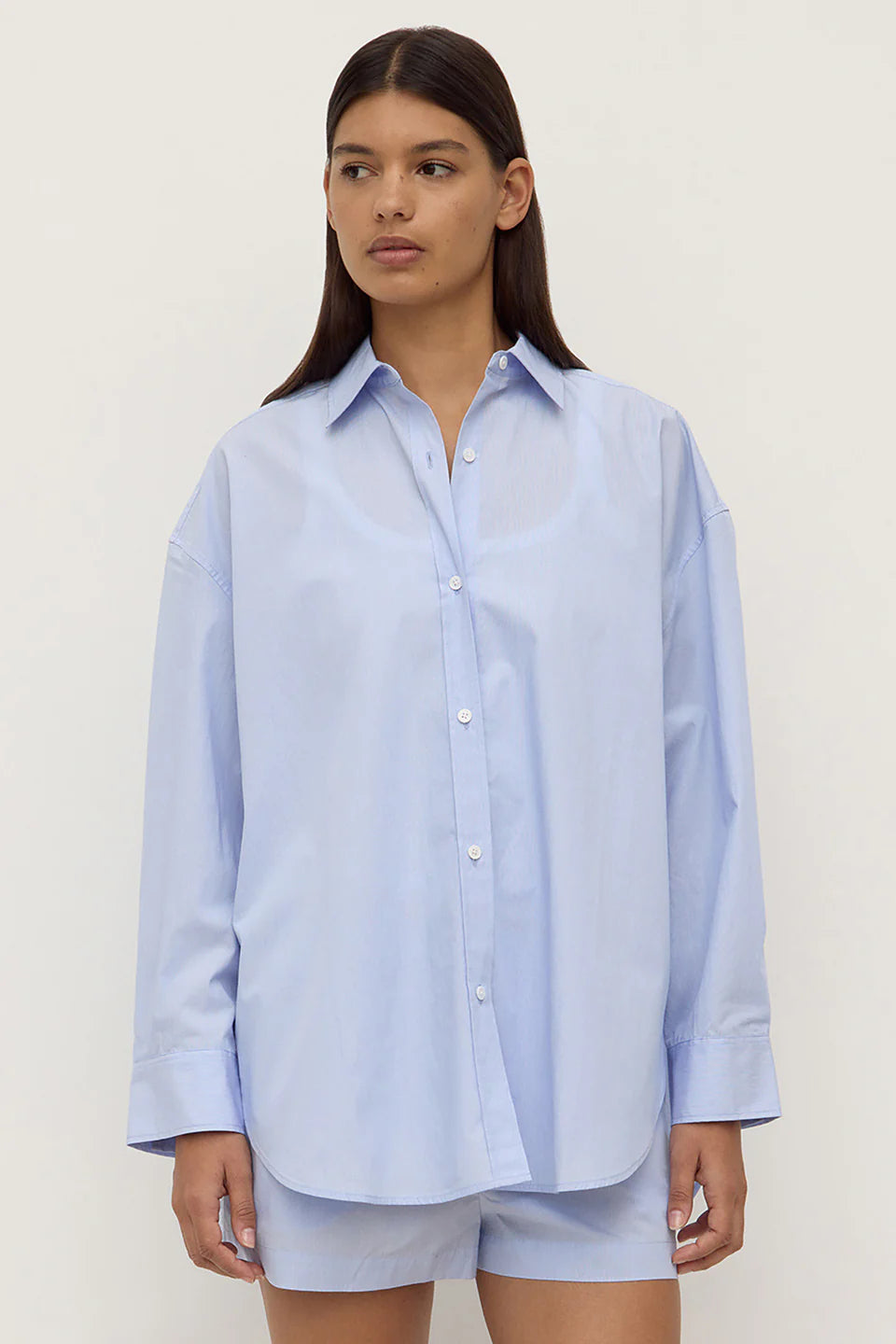 Havana Stripe Poplin Shirt | Blue / White Stripe