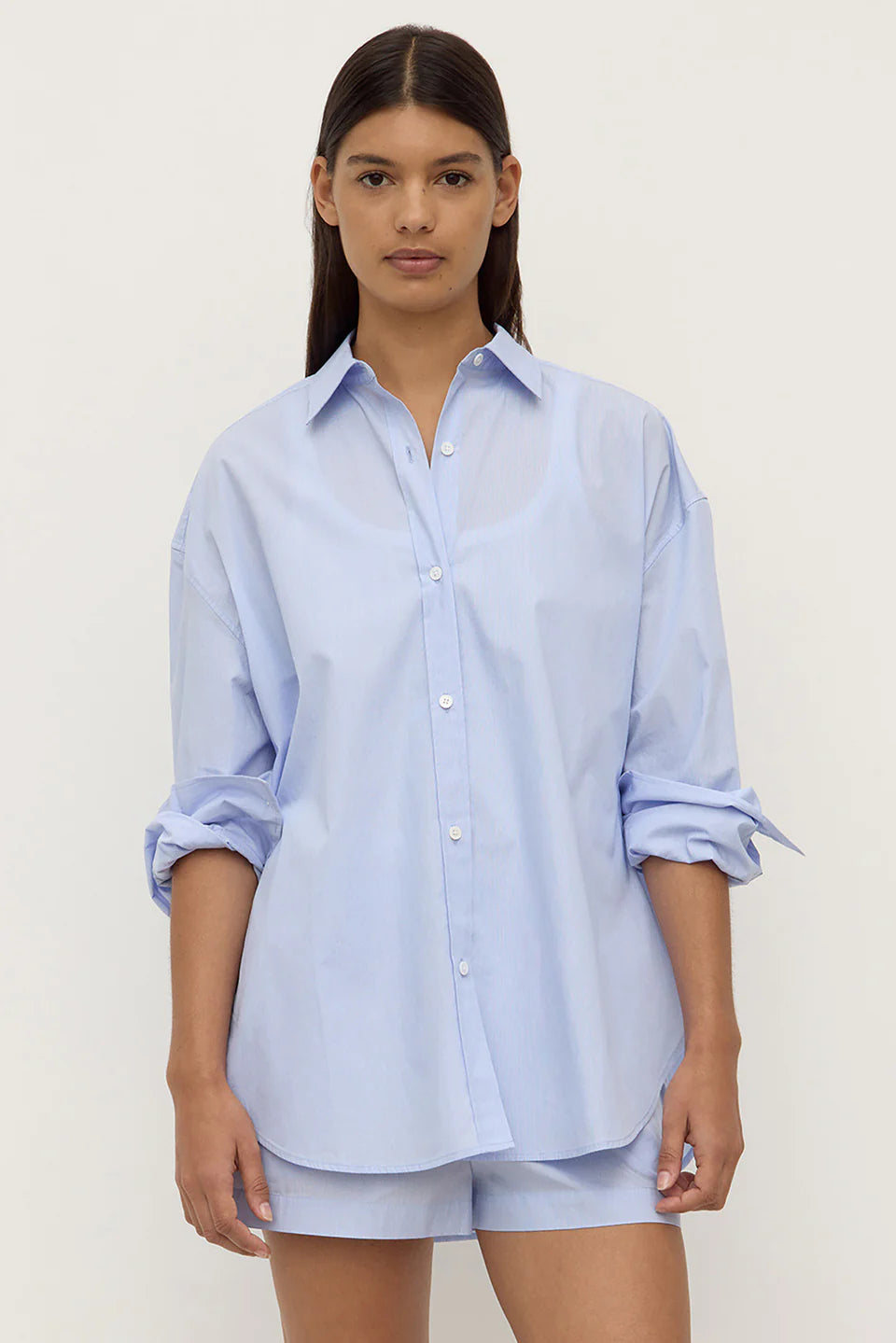 Havana Stripe Poplin Shirt | Blue / White Stripe