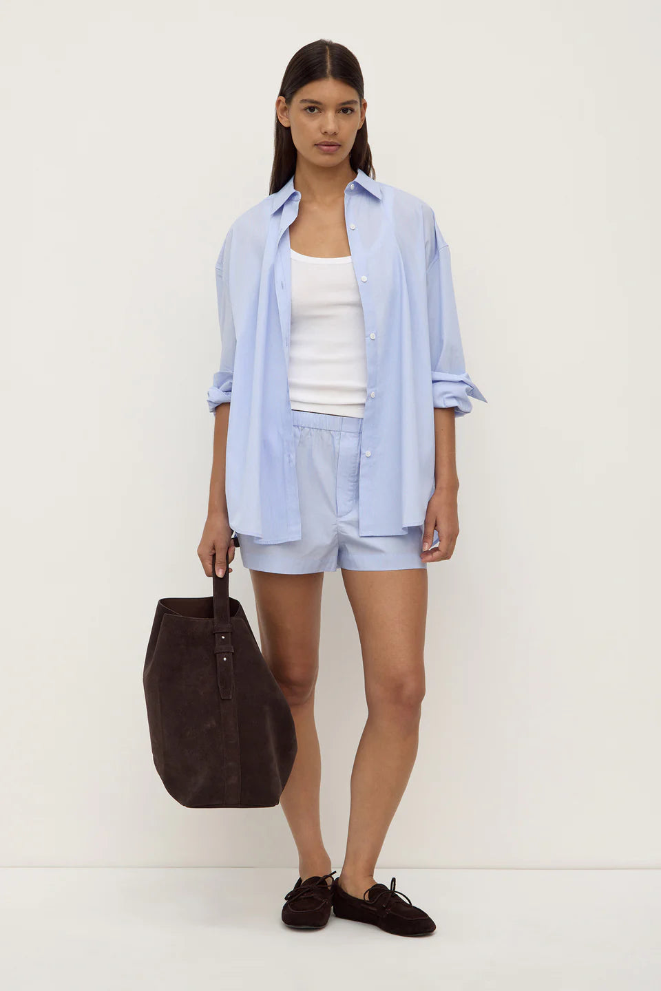 Havana Stripe Poplin Shirt | Blue / White Stripe