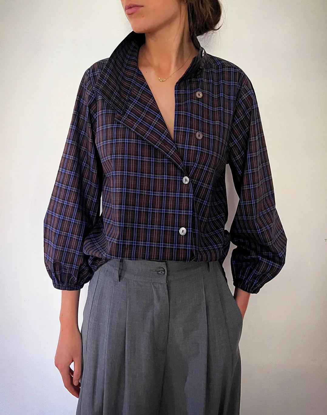 Le Bomber Shirt | Yarn Dye Check