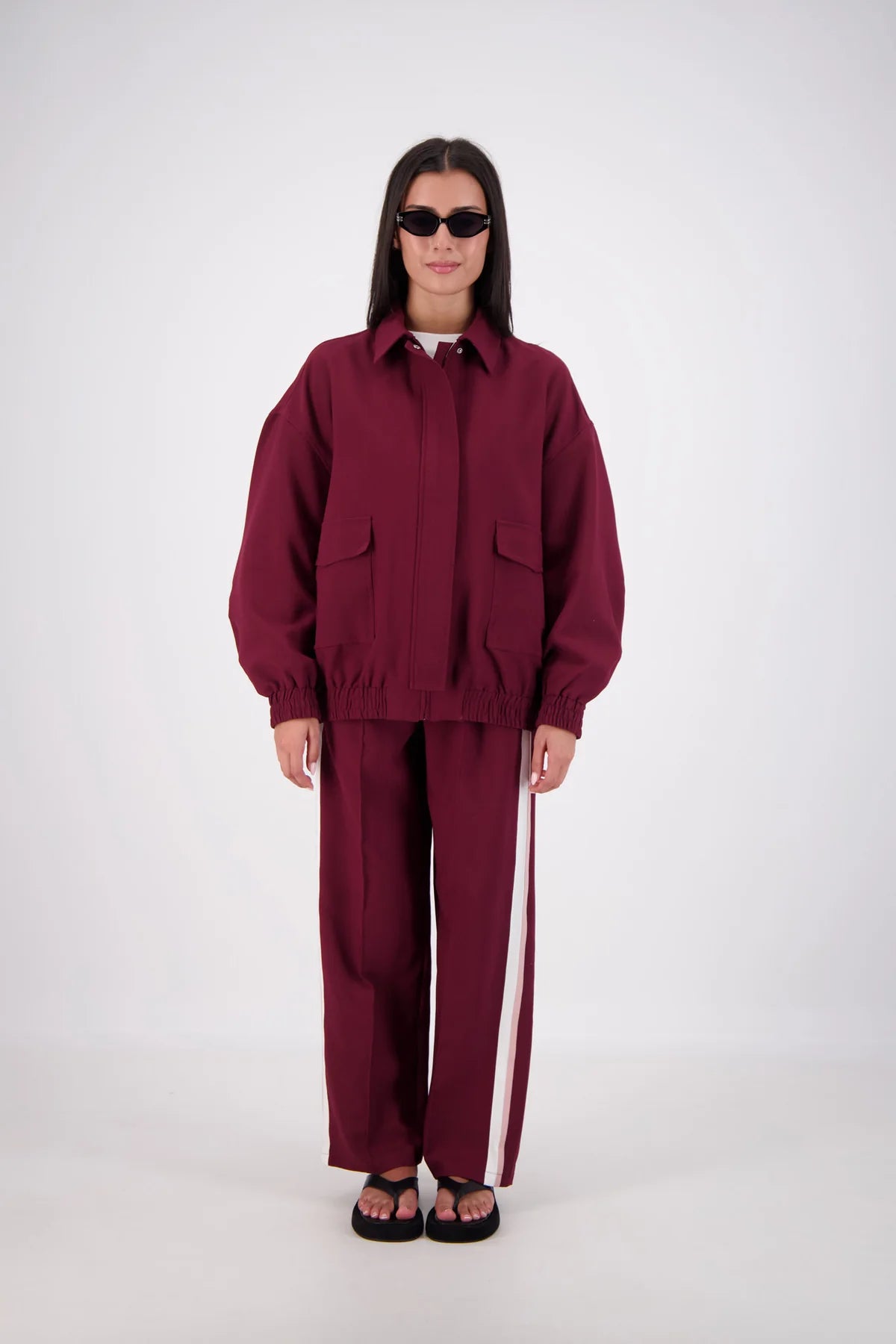 Ischia Bomber Jacket | Plum