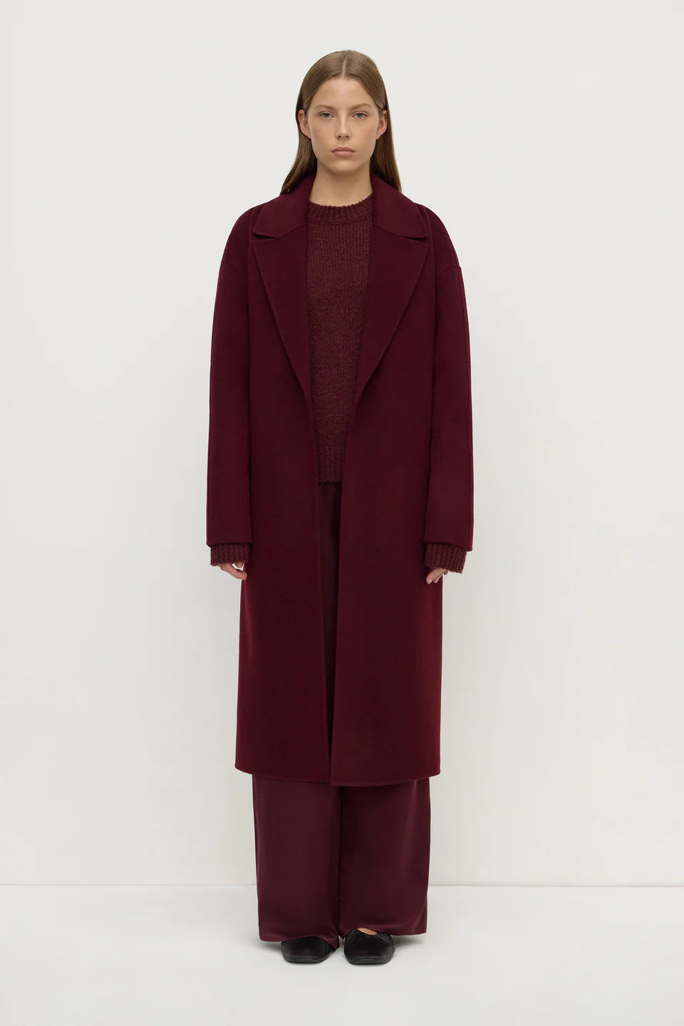 Ivy Wool Coat | Merlot