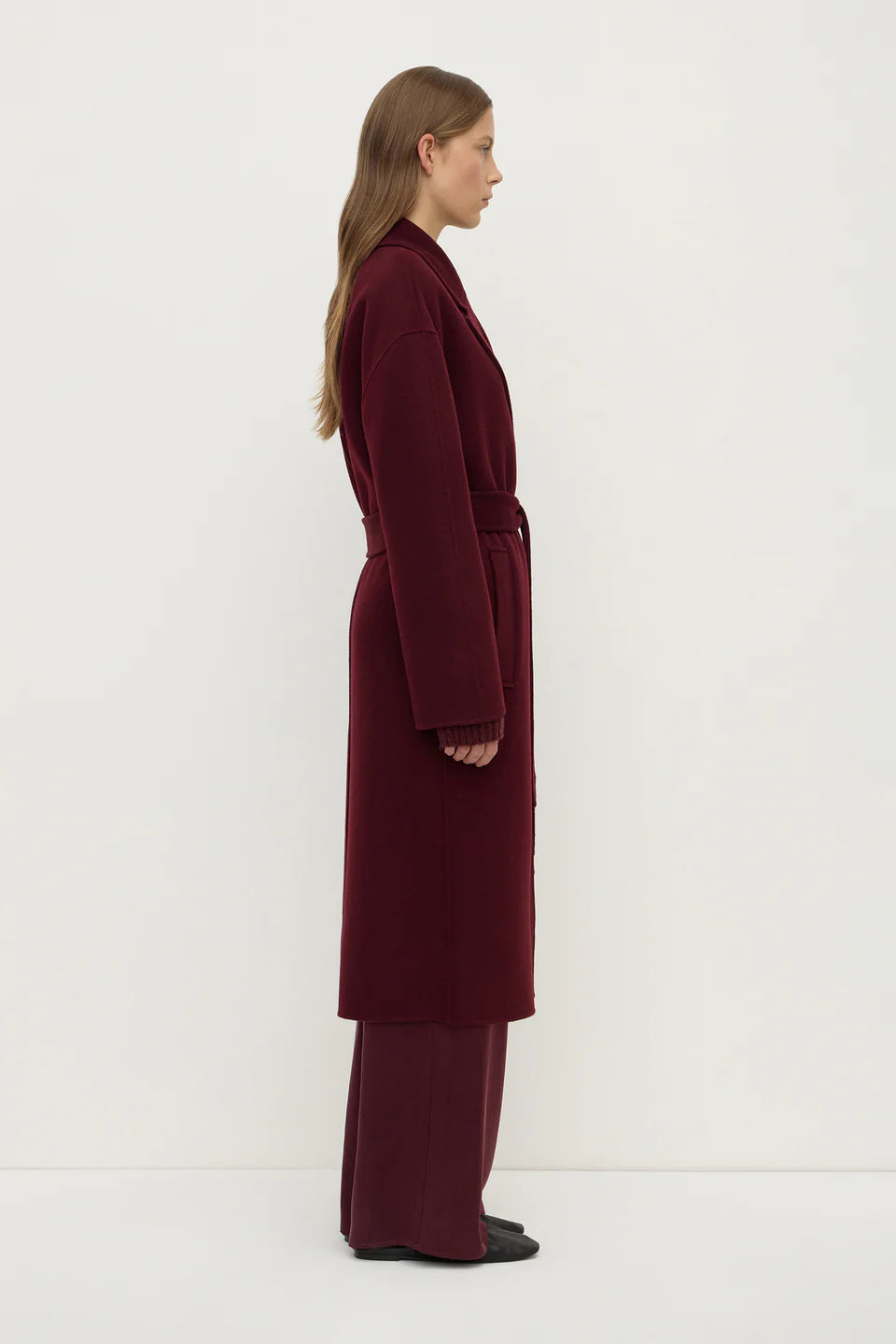 Ivy Wool Coat | Merlot