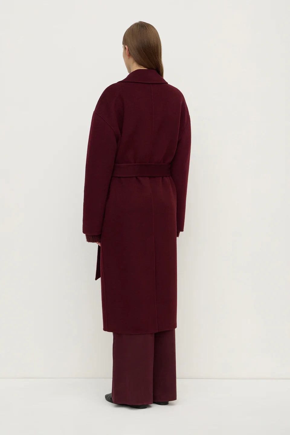 Ivy Wool Coat | Merlot