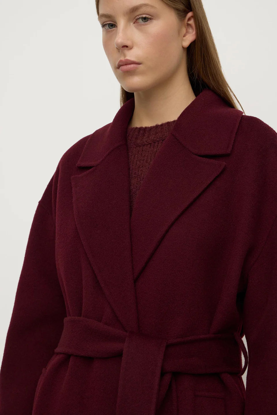 Ivy Wool Coat | Merlot