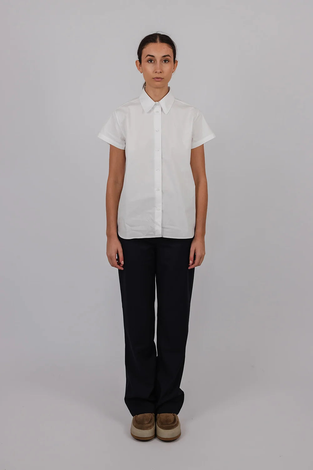 Jill Short Sleeve Shirt | White