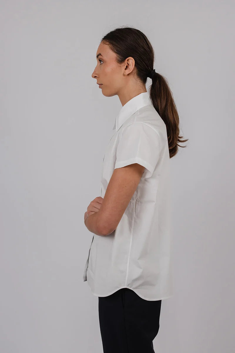 Jill Short Sleeve Shirt | White