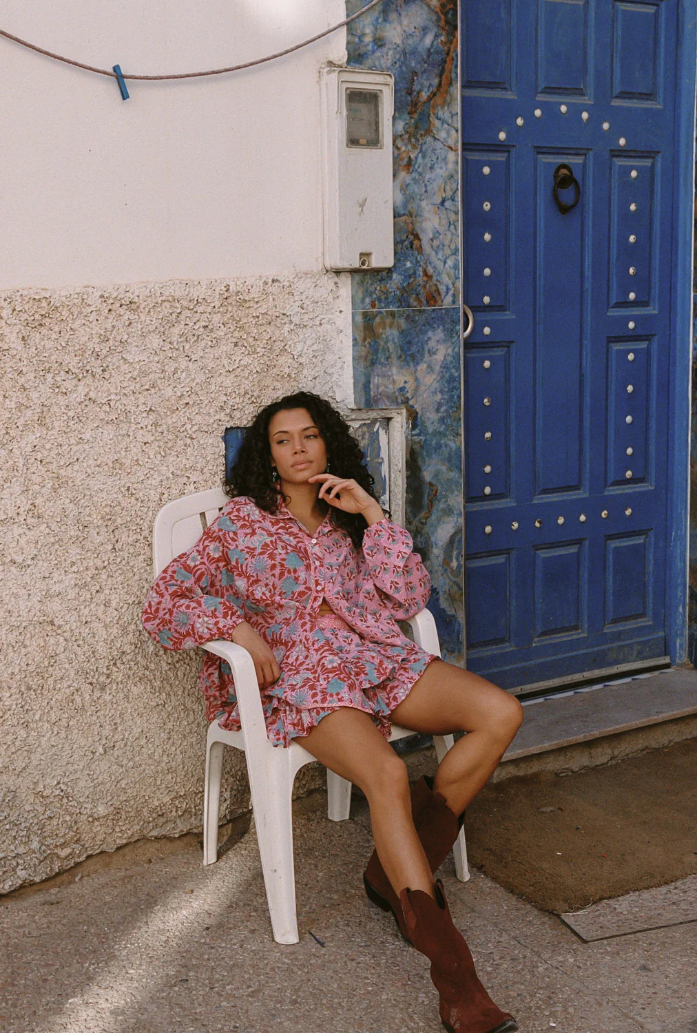 Kamala Block Print Fae Frill Skirt