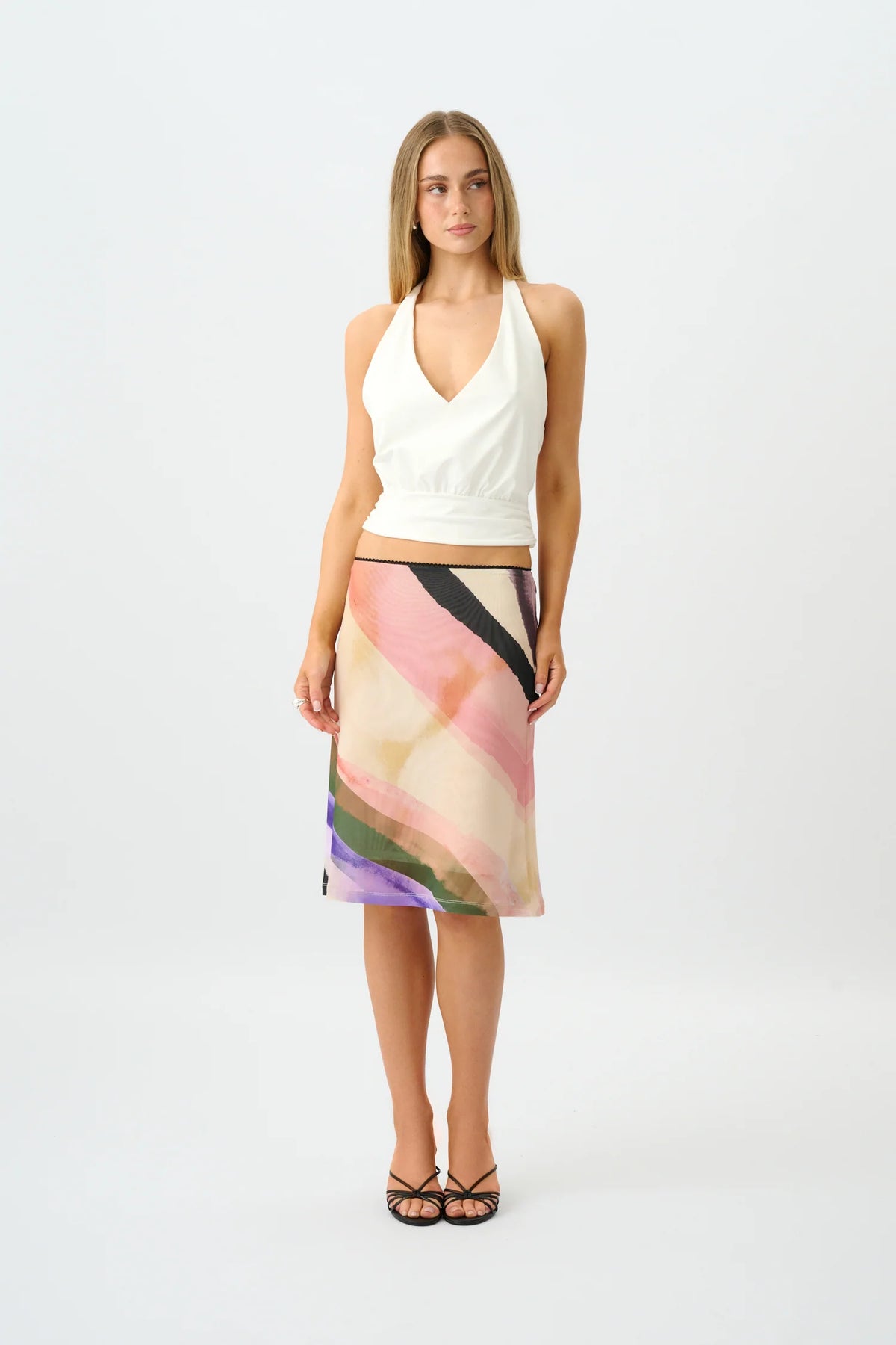 Midi Skirt | Wave