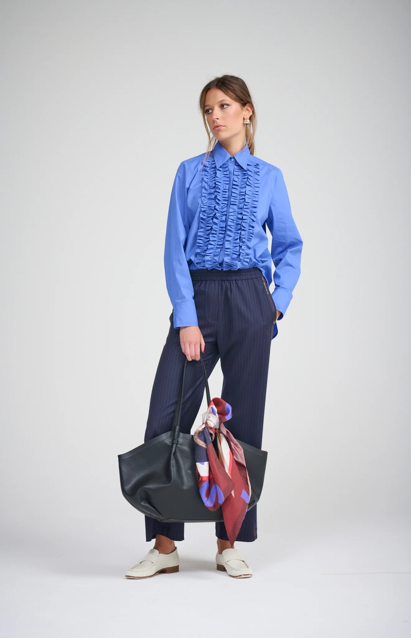 Le Frill Shirt | Cobalt