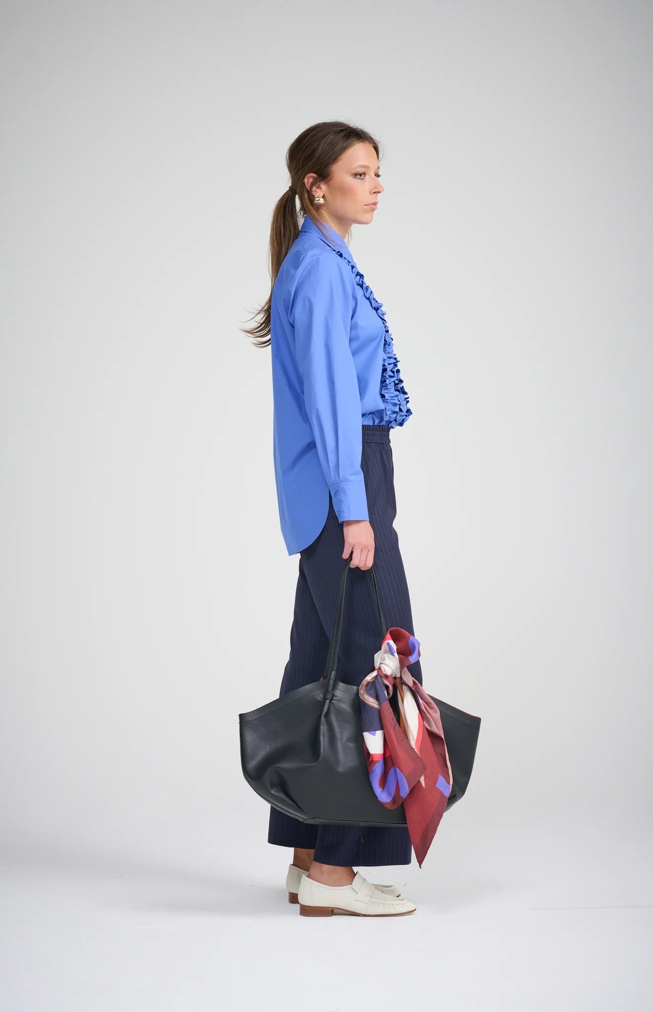 Le Frill Shirt | Cobalt