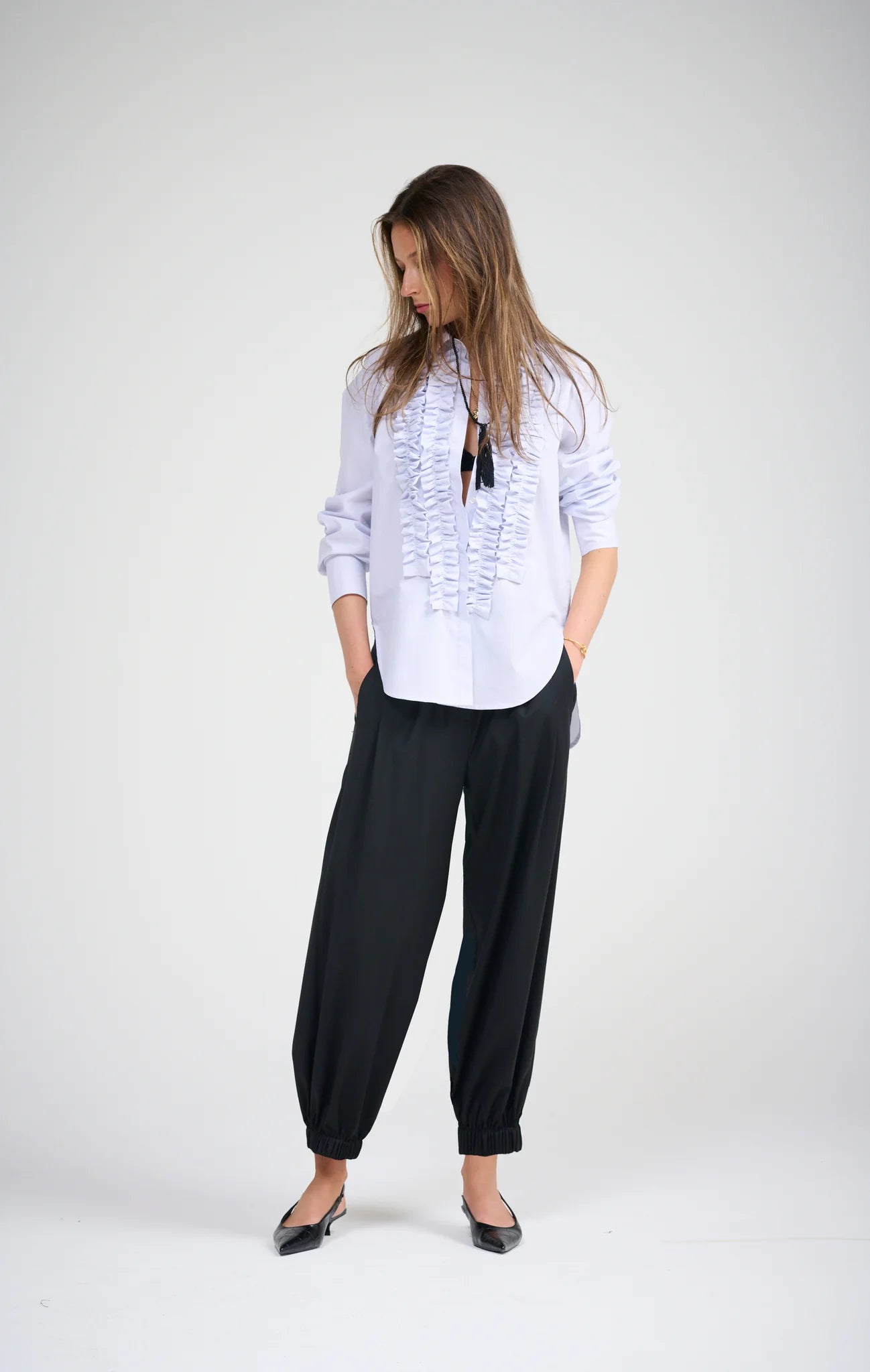Le Frill Shirt | Pinstripe