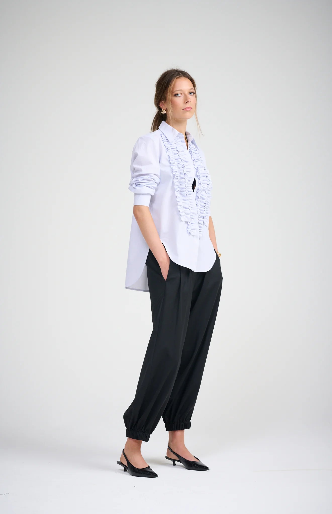 Le Frill Shirt | Pinstripe