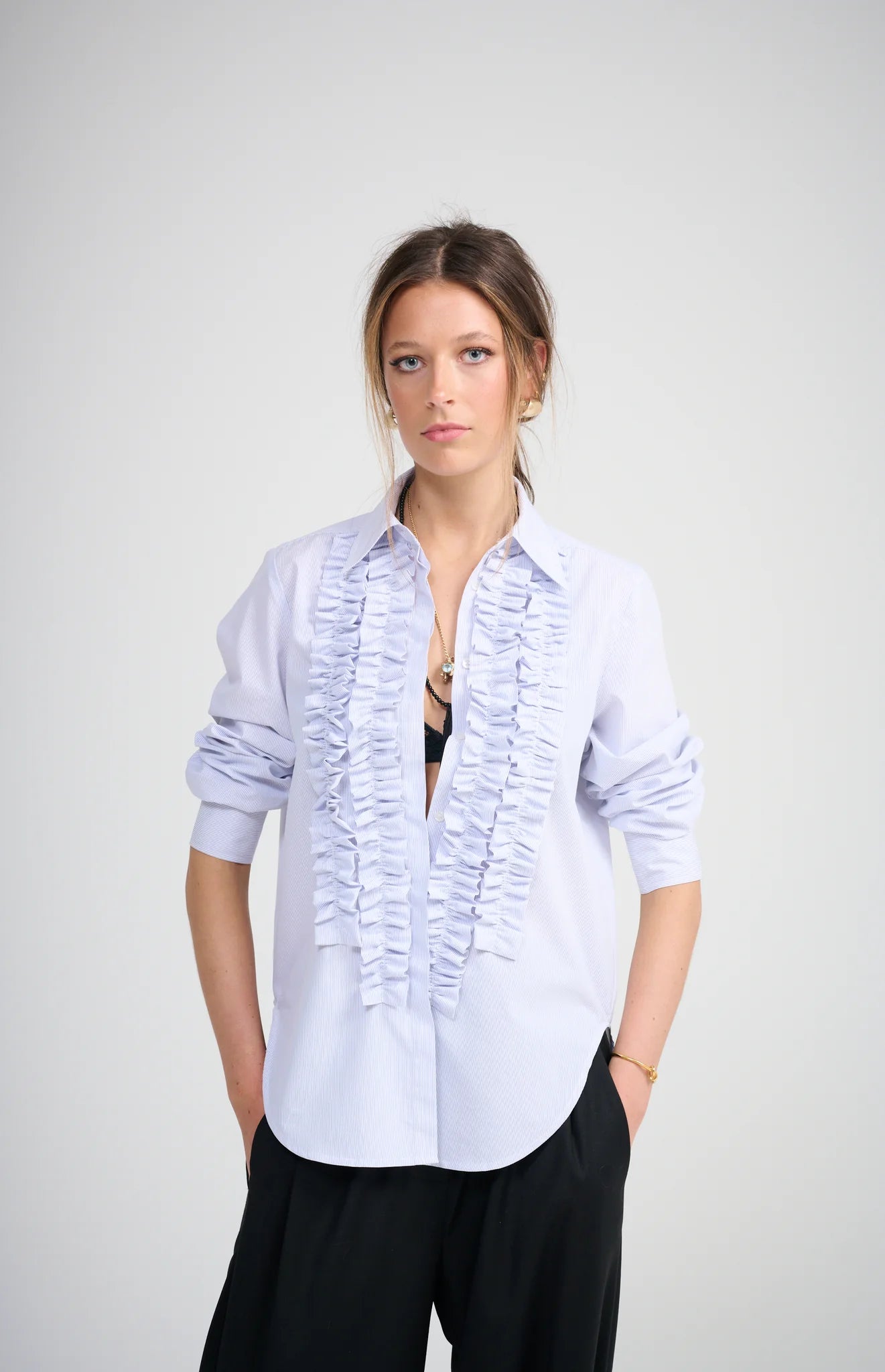 Le Frill Shirt | Pinstripe