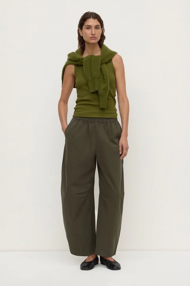 Lola Barrel Pant | Dark Military