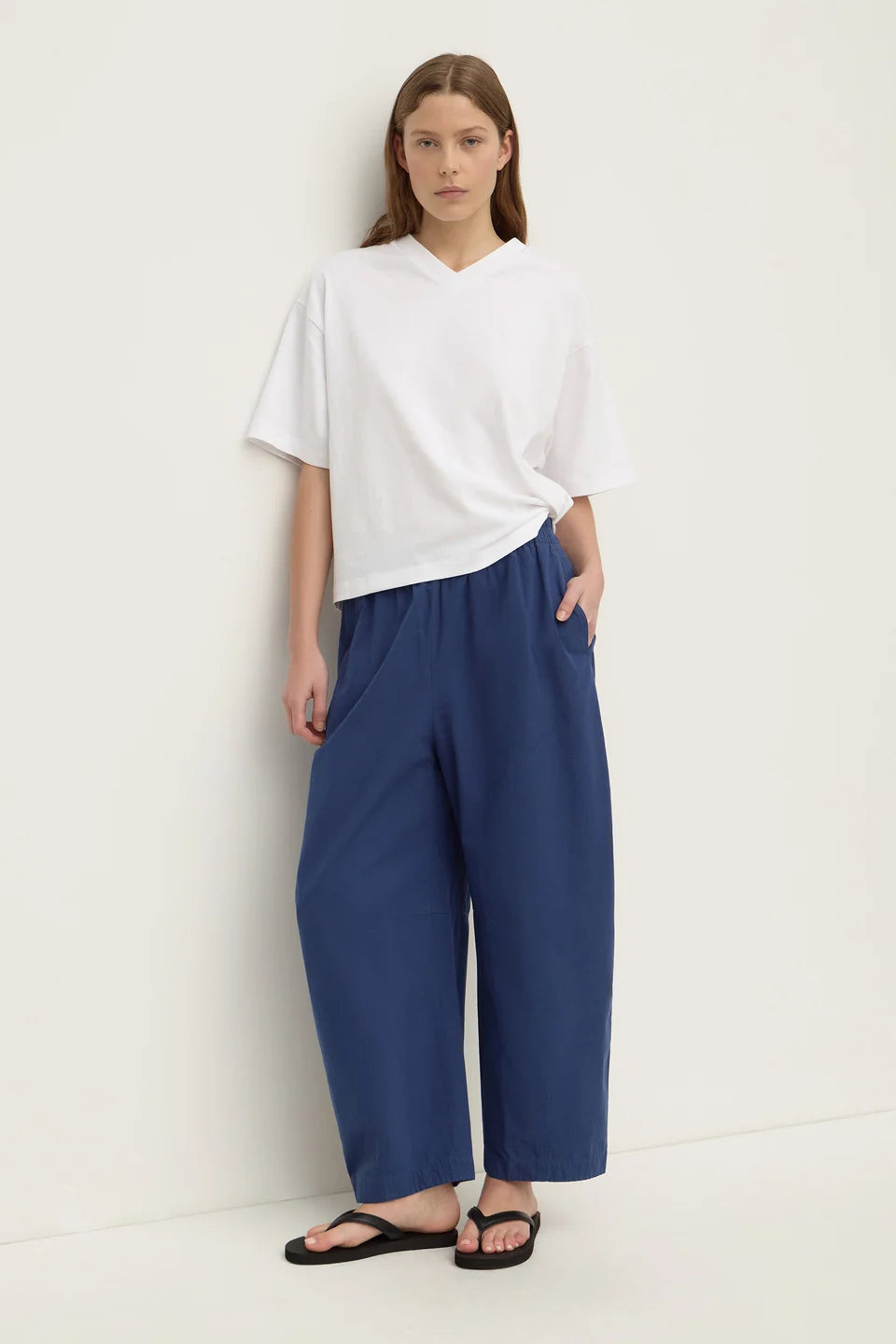Lola Barrel Pant | Imperial Blue