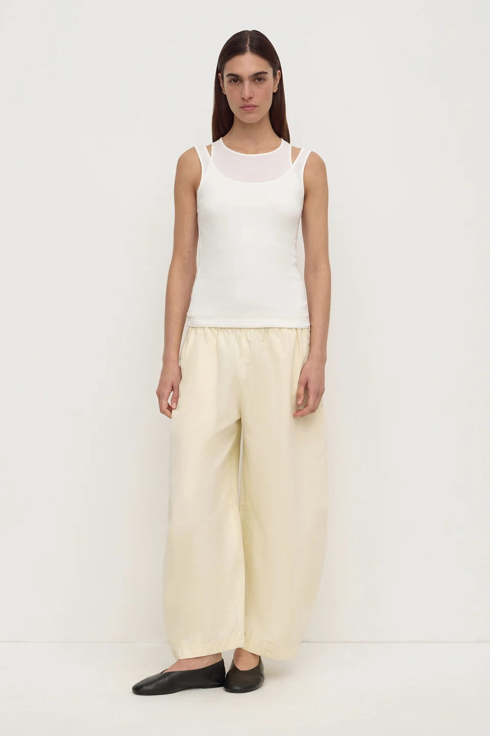 Lola Barrel Pant | Vanilla