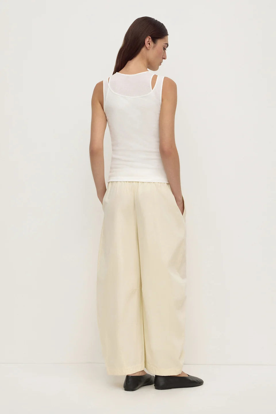 Lola Barrel Pant | Vanilla