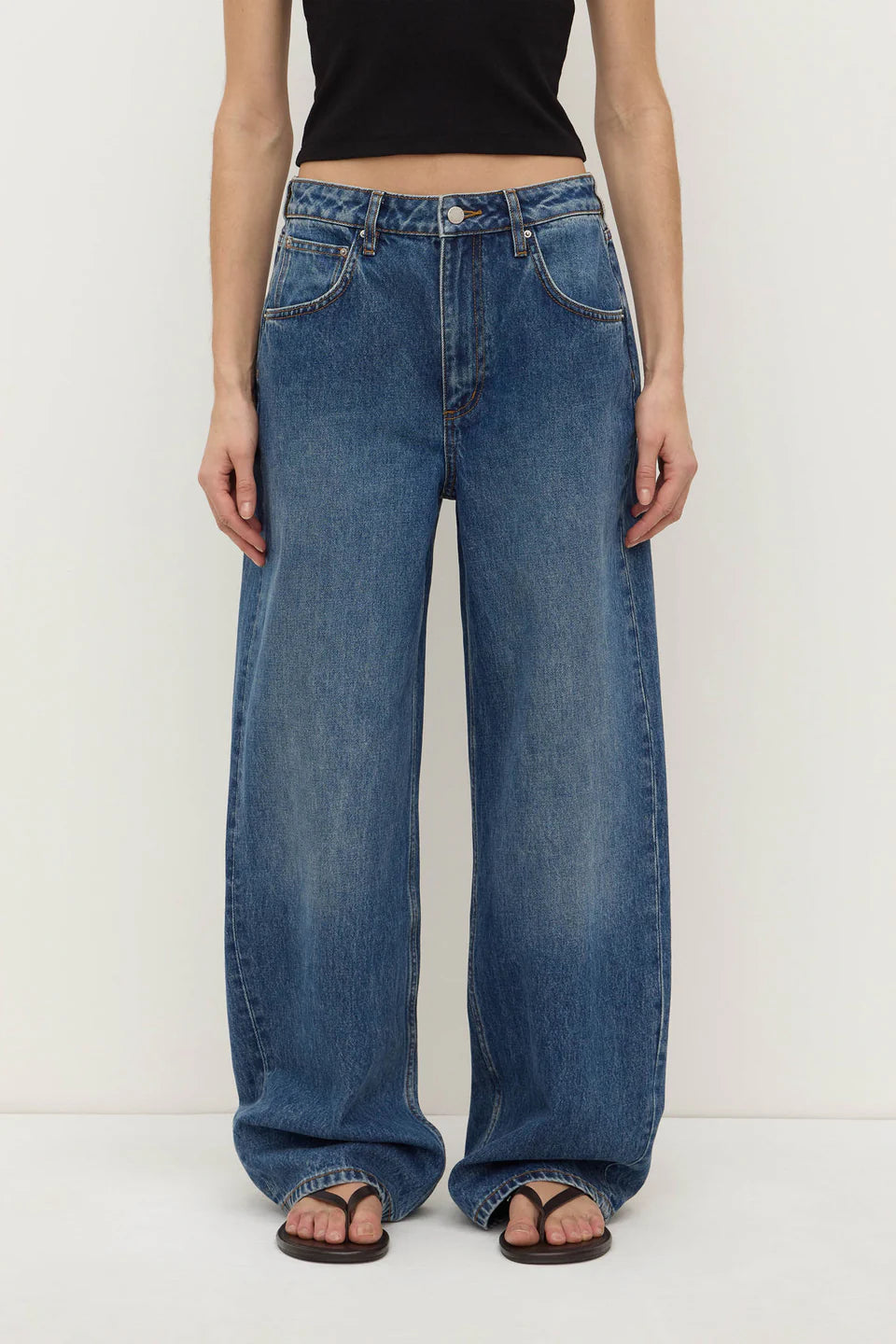 Low Curve Mid Rise Jean | Mid Blue