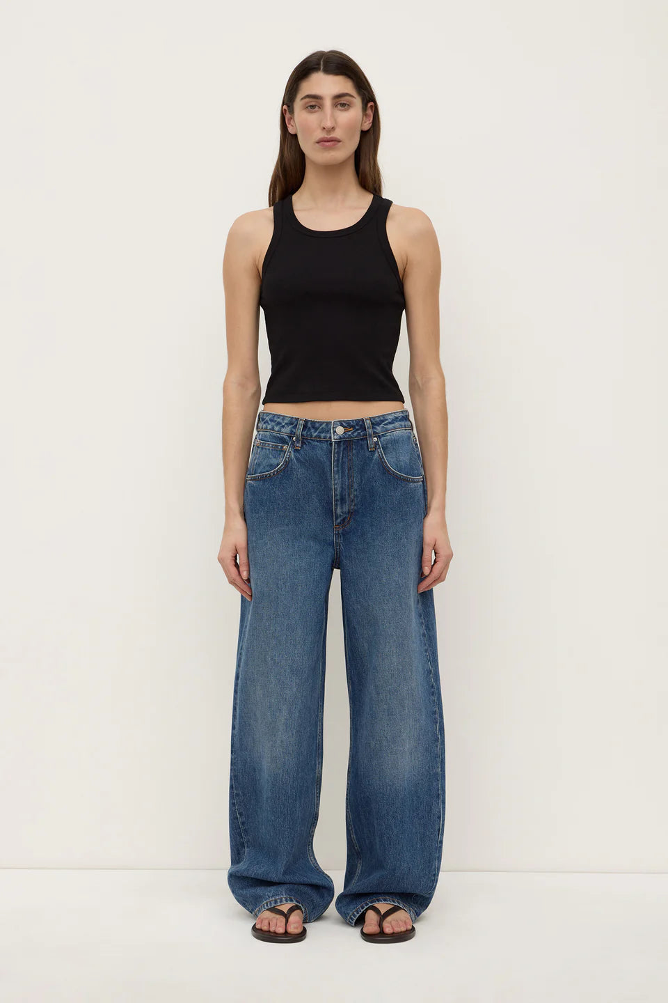 Low Curve Mid Rise Jean | Mid Blue