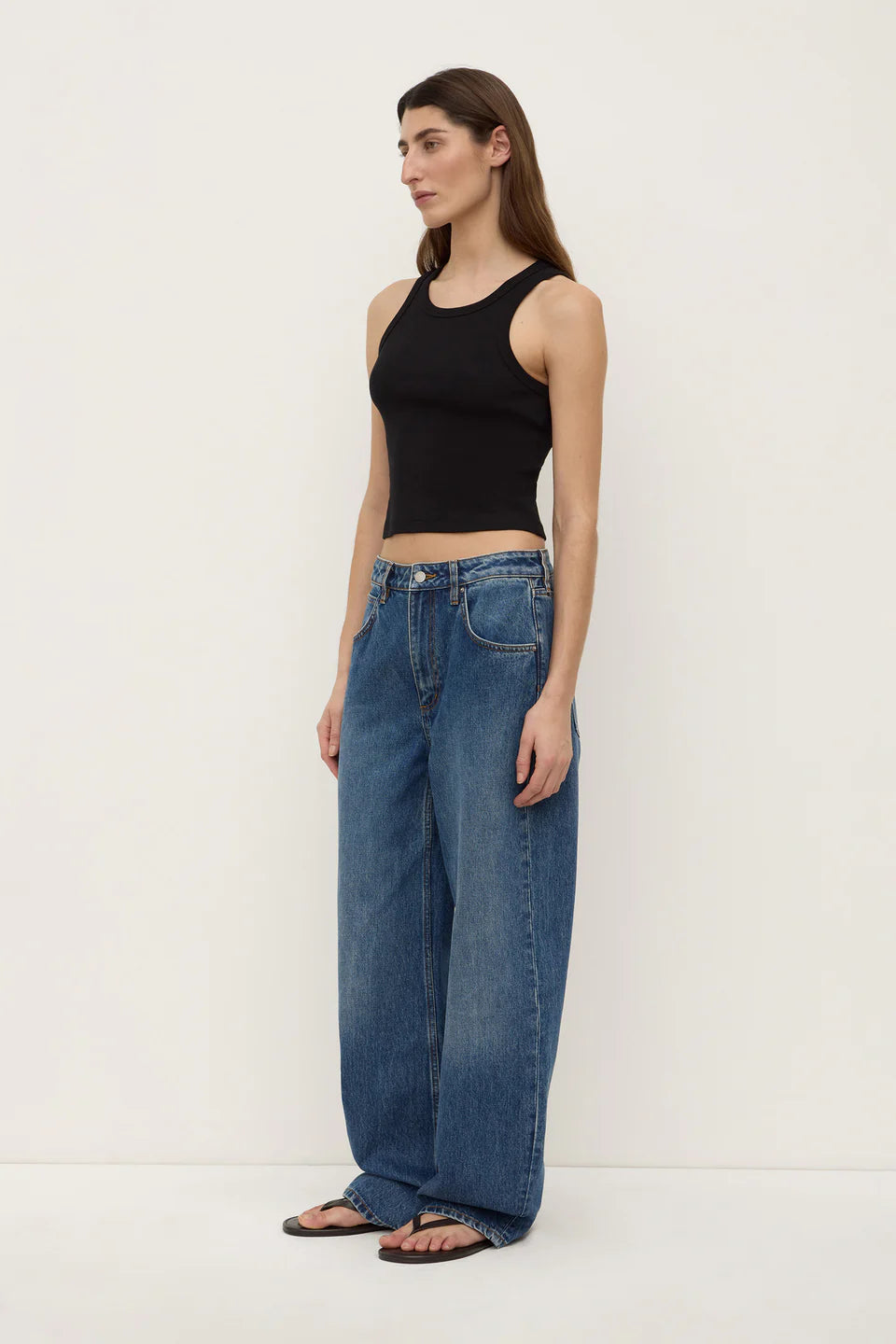 Low Curve Mid Rise Jean | Mid Blue