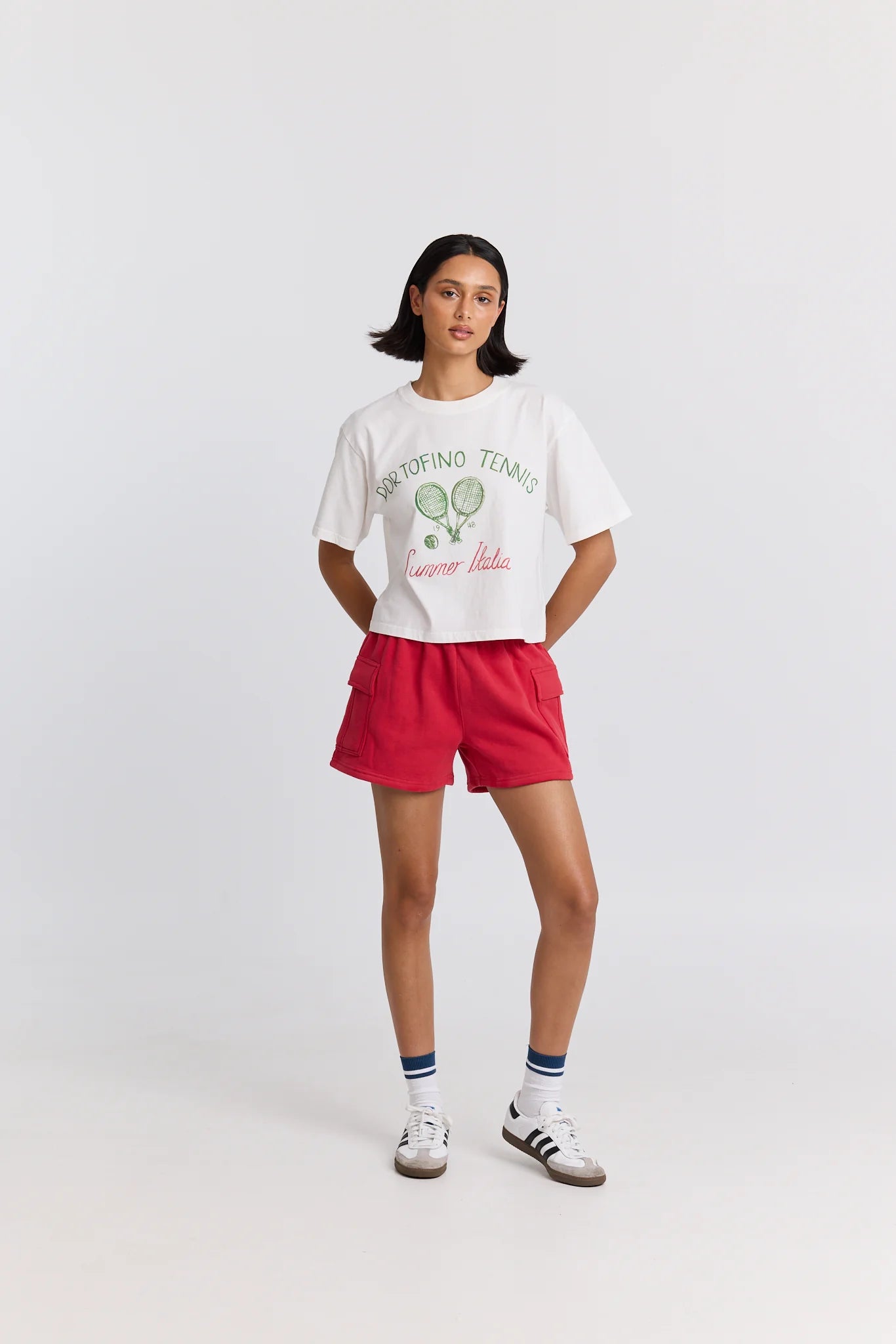 Portofino Tennis Boxy Crop Tee