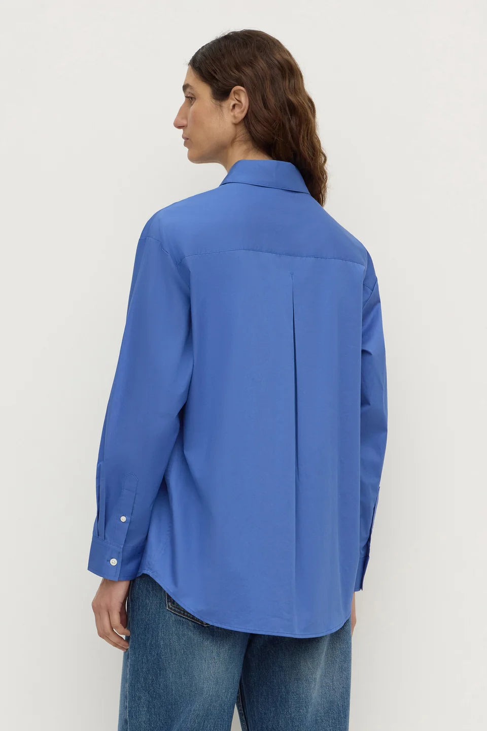 Micha Poplin Shirt | New Blue