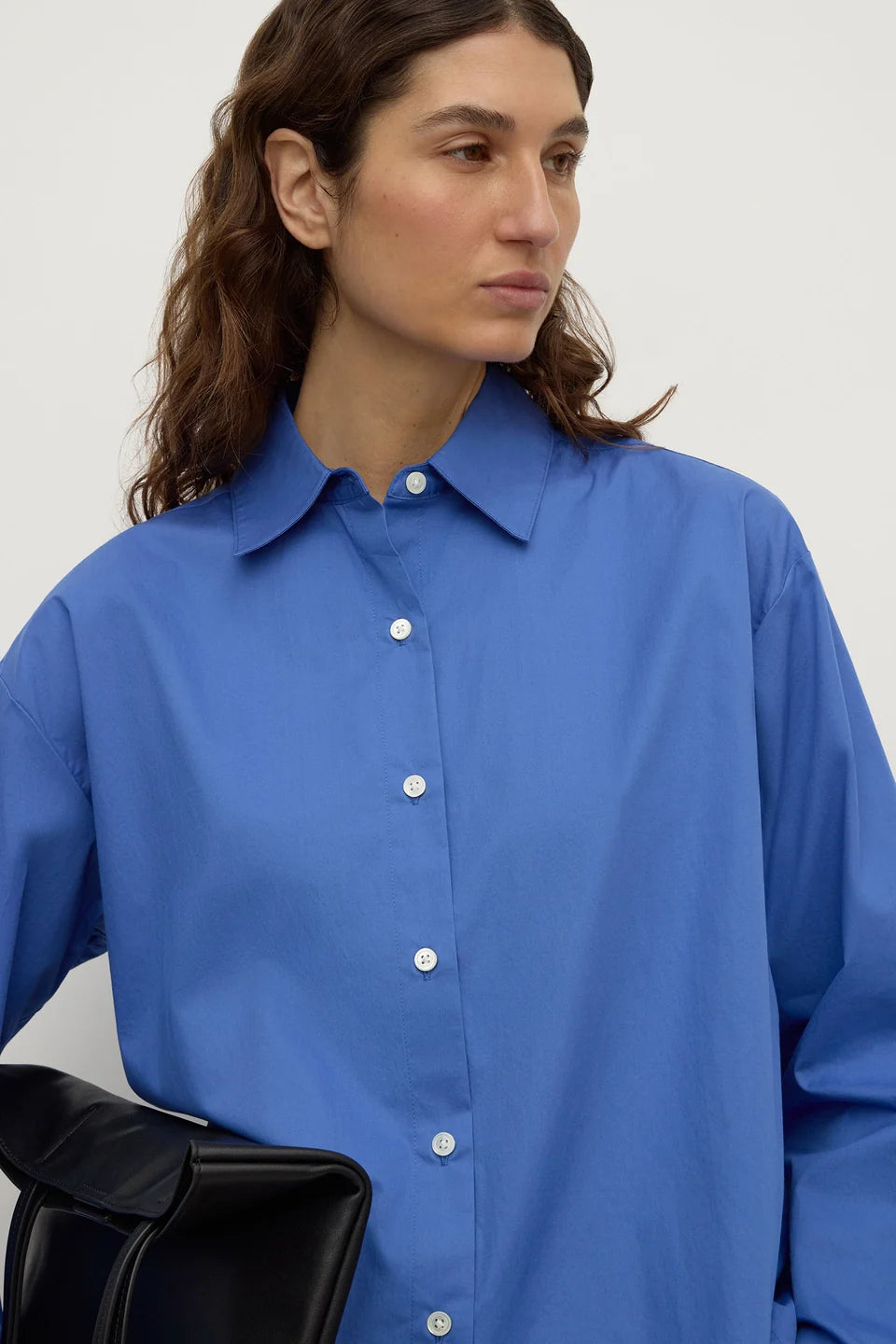 Micha Poplin Shirt | New Blue