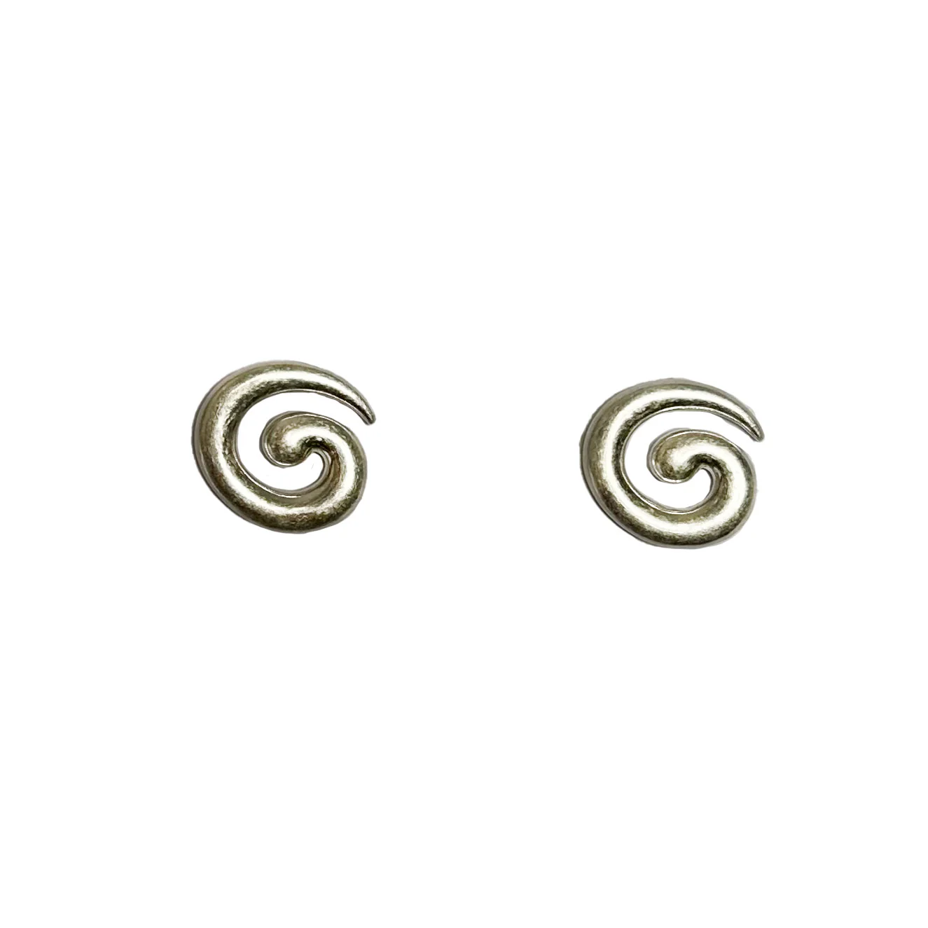 Mini Swirl Earrings | Silver