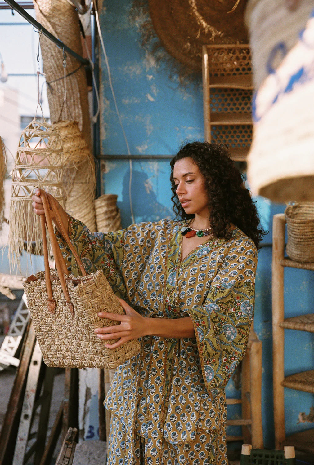 Zoya Block Print Souvenir Kimono