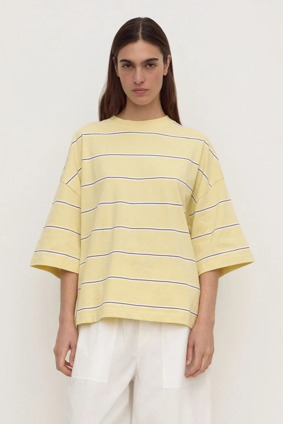 Nora Stripe Oversized Tee | Rind Stripe