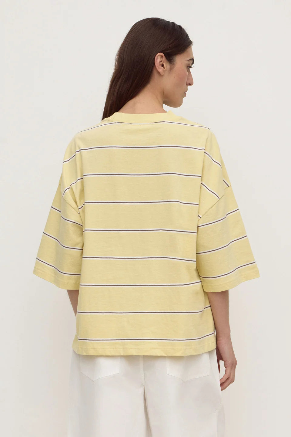 Nora Stripe Oversized Tee | Rind Stripe