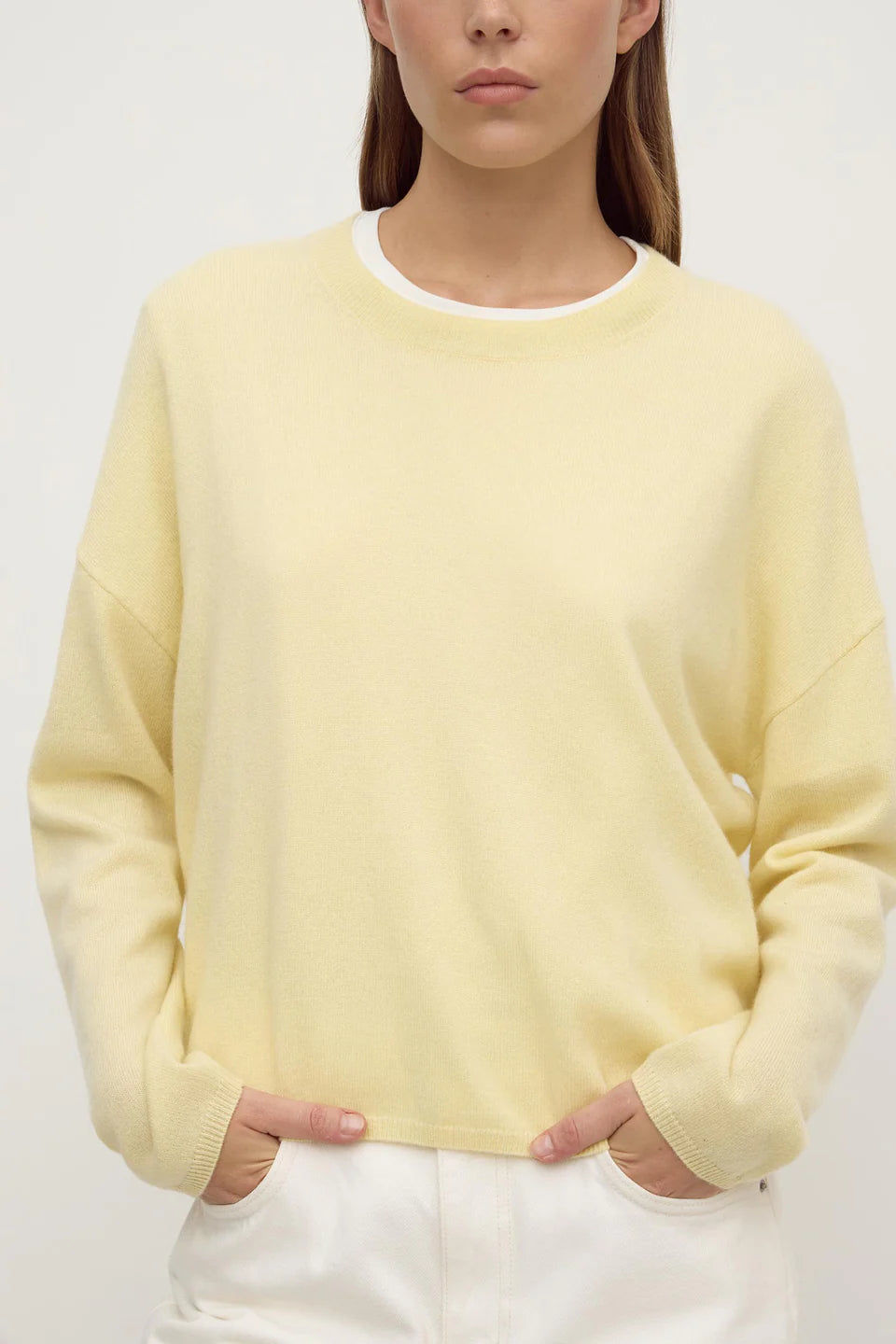 Odelle Cashmere Knit | Butter Yellow