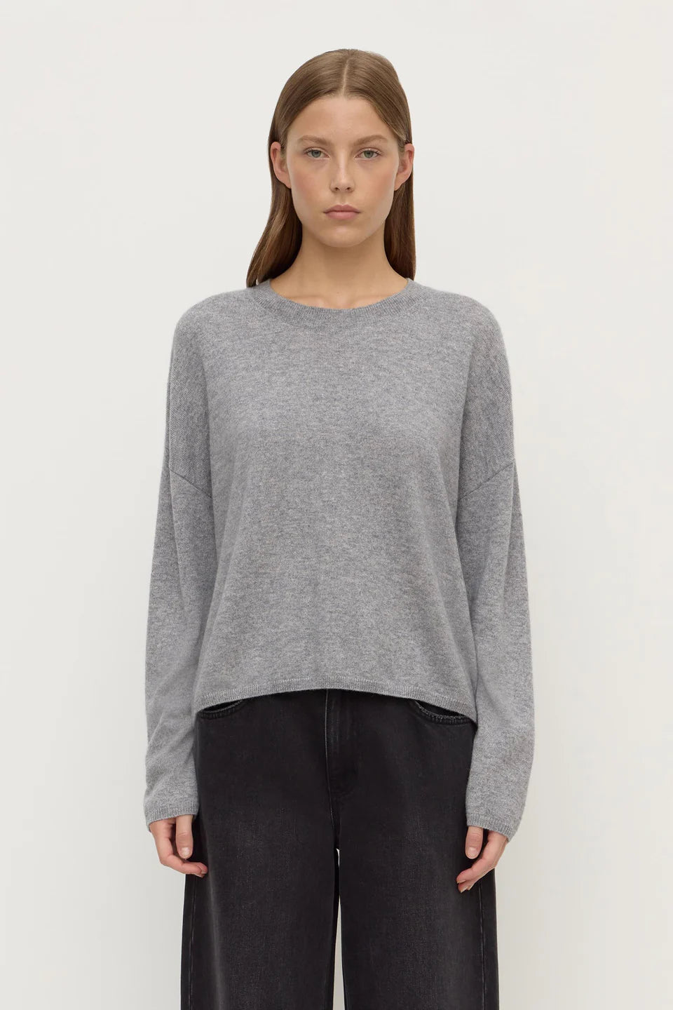 Odelle Cashmere Knit | Grey Marle