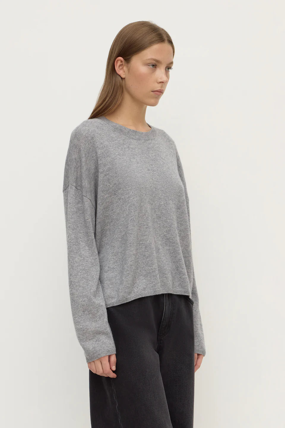 Odelle Cashmere Knit | Grey Marle