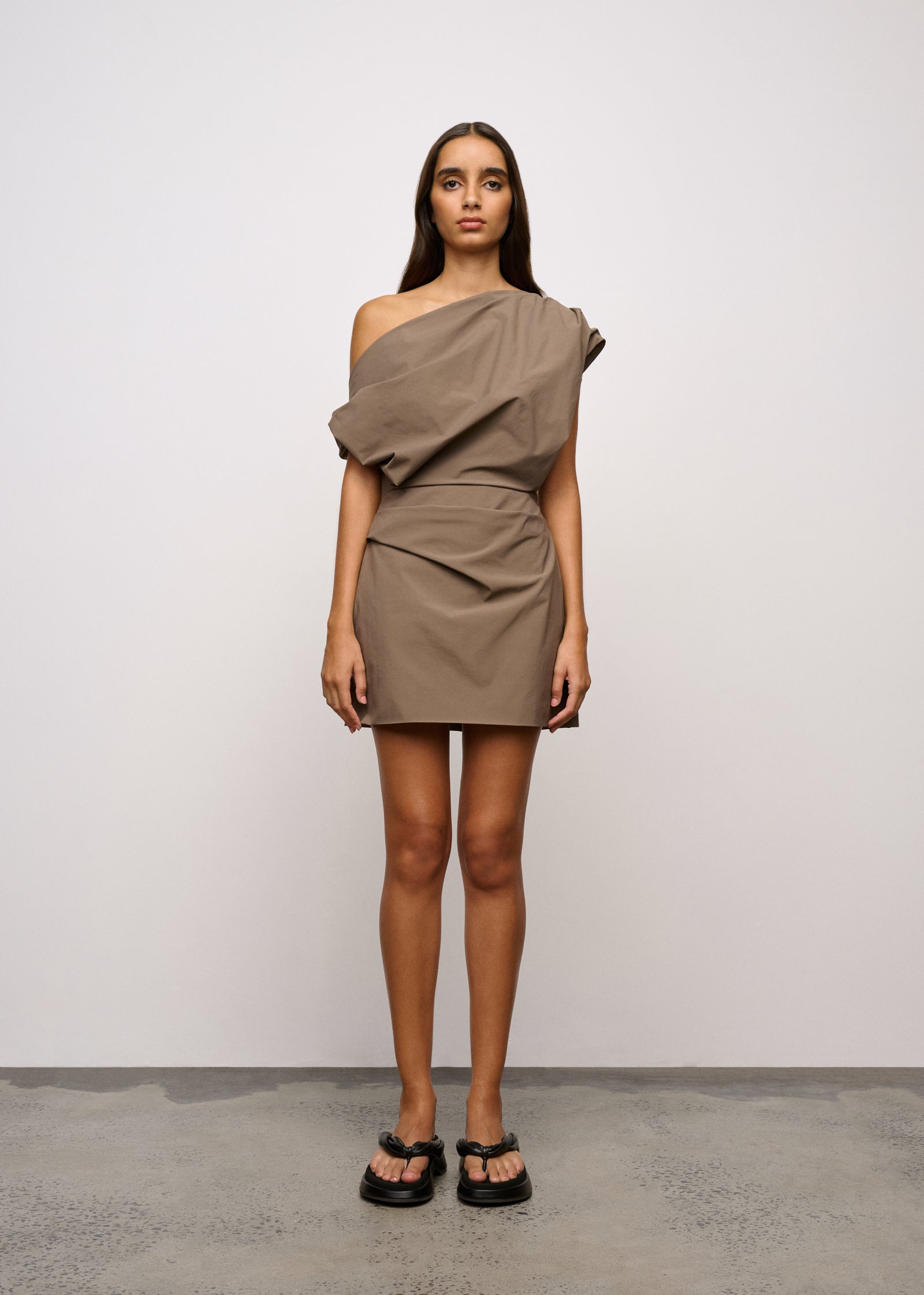 Pallas Mini Dress | Mushroom