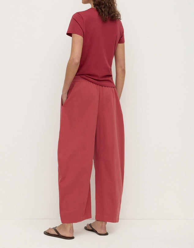 Elaine Washed Cotton Pant | Raisin